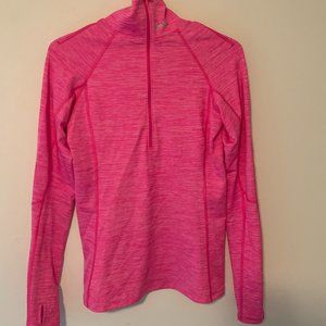 Pink Under Armour Cold Gear 1/4 Zip Top